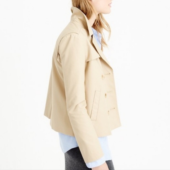 J. CREW | Japanese Poplin Swing Coat - Picture 4 of 13